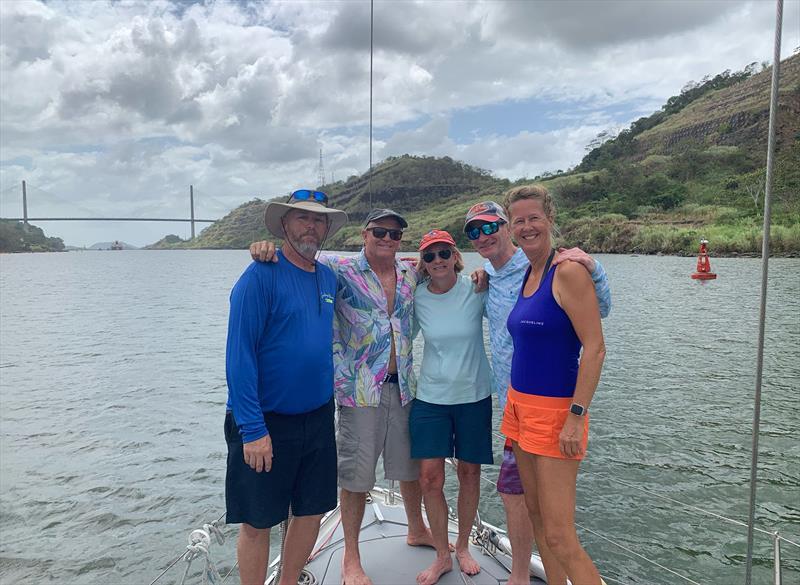 Teamwork going through the Panama cCanal  photo copyright Jacqueline Evers taken at  and featuring the Cruising Yacht class