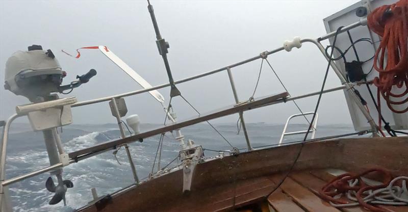 My first squall.. photo copyright Jacqueline Evers taken at  and featuring the Cruising Yacht class