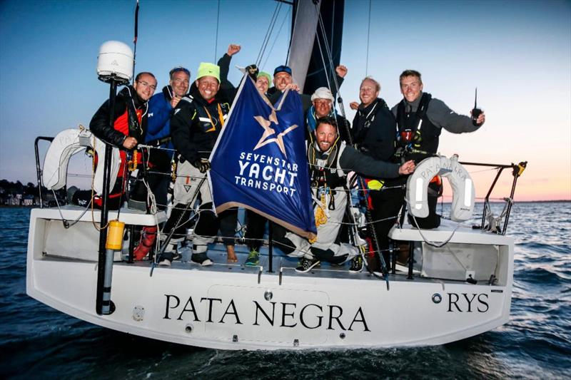 Palanad 3's Antoine Magre was on board the race's overall winner Pata Negra in the last event in 2018 photo copyright Paul Wyeth / pwpictures.com taken at Royal Ocean Racing Club and featuring the Class 40 class