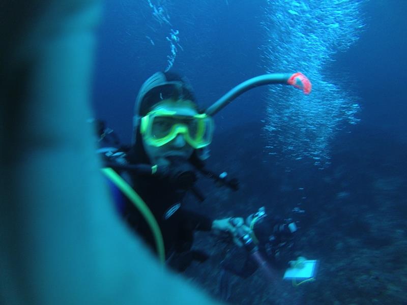 Henrique during his dive - photo © Mission Ocean