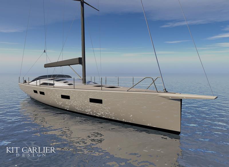 German Frers 57 - Exterior Render photo copyright Kit Carlier taken at  and featuring the Cruising Yacht class
