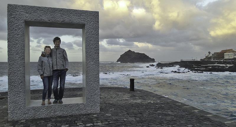 A Japanese art installation in the bay of Garachico - photo © Mission Ocean