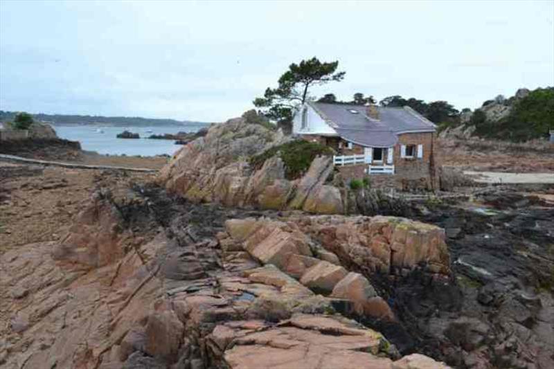 This cottage is only accessible at low tide, at high tide it is an island photo copyright SV Red Roo taken at  and featuring the Cruising Yacht class