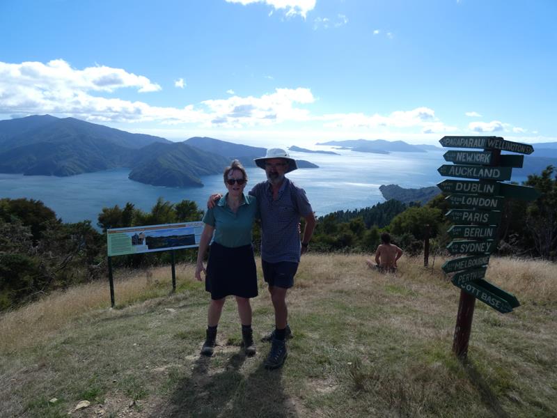Walking the Queen Charlotte Track in New Zealand's Marlborough Sounds photo copyright Sarah and Phil Tadd taken at  and featuring the Cruising Yacht class