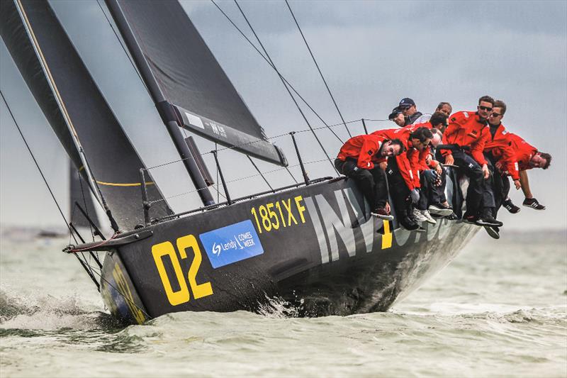 Sir Keith Mills' British Ker40  Invictus in the Fast 40 class on day 2 of Lendy Cowes Week 2017 photo copyright Paul Wyeth / Lendy Cowes Week taken at Cowes Combined Clubs and featuring the Fast 40 class