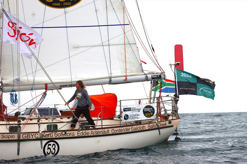 Kirsten Neuschäfer was sailing in fast cruising mode arrived 3rd of GGR2022 SITraN Challenge photo copyright GGR2022 / Nora Havel taken at  and featuring the Golden Globe Race class