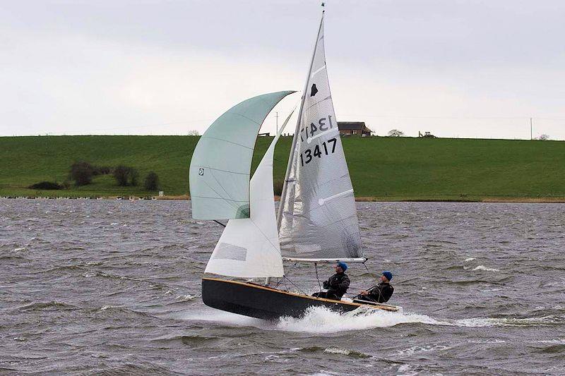 Mike Senior (with crews Liz Senior/Ollie Woodhead) wins the Blithfield Barrell 2021/22 photo copyright Alastair Reed taken at Blithfield Sailing Club and featuring the GP14 class