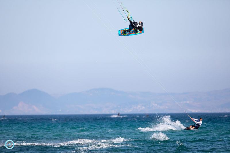 Posito Martinez from the Dominican Republic played an impressive and well-rounded first hand today photo copyright Toby Bromwich taken at  and featuring the Kiteboarding class