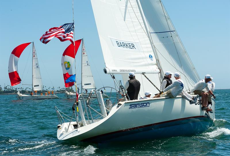 Dean Barker (USA) - Congressional Cup - Day 1 - Long Beach Yacht Club - April 18, 2018 photo copyright Doug Gifford taken at Long Beach Yacht Club and featuring the Match Racing class
