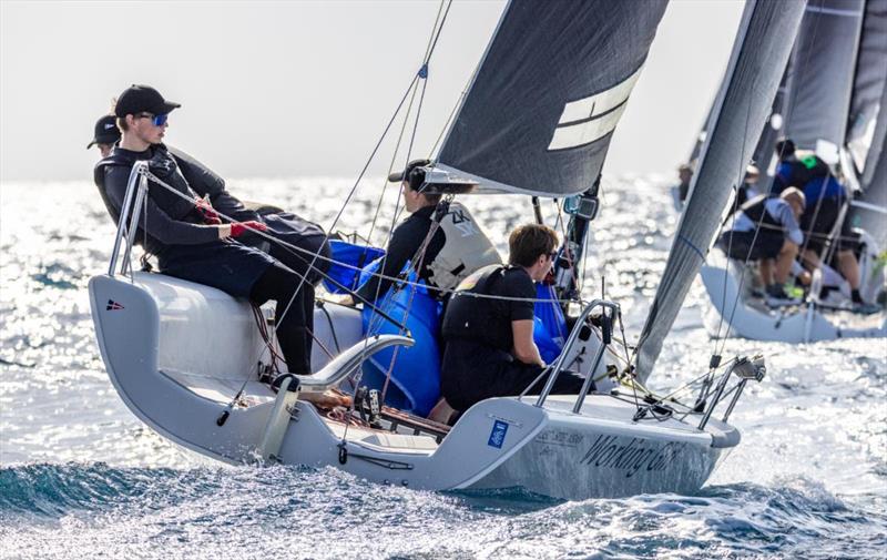 Working Girl GER503 : Felix Stoppenbrink's crew is the youngest among the participants, with the average age of 22.8 years old - Melges 24 European Championship 2022 in Genova photo copyright IM24CA / Zerogradinord taken at Yacht Club Italiano and featuring the Melges 24 class