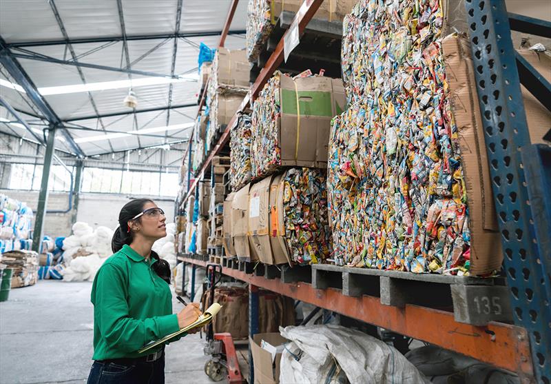 Less than 12% of plastic waste is recycled and about 85% ends up in landfill. Advanced recycling technologies can help process hard to recycle plastics photo copyright CSIRO taken at 