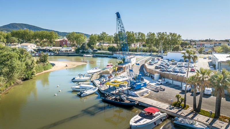 OMV Service and docks in Port Grimaud photo copyright Canados Yachts taken at  and featuring the Power boat class