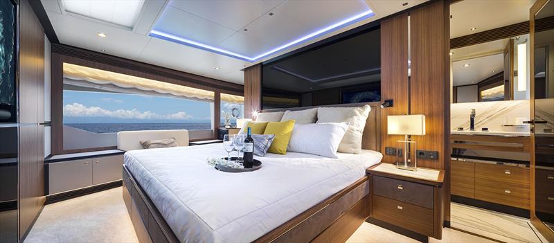 Horizon FD90 - Master Stateroom photo copyright Horizon Yachts taken at  and featuring the Power boat class