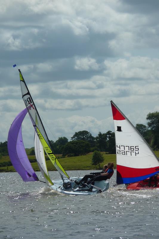 RYA NW Junior Traveller Series at Winsford Flash photo copyright Jonathan Latham taken at Winsford Flash Sailing Club and featuring the RS Feva class