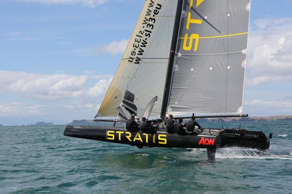 Mike Sanderson’s Stratis SL33 sailing in Auckland ©  Will Calver - Ocean Photography http://www.oceanphotography.co.nz/