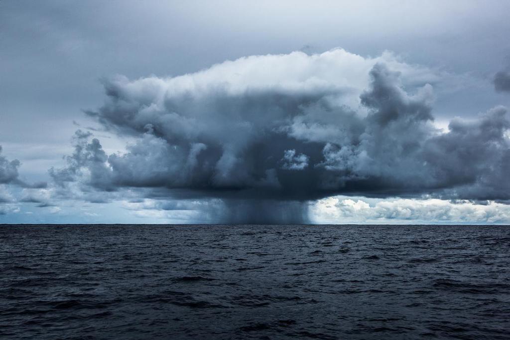February 25, 2015. Leg 4 to Auckland onboard Mapfre. Day 17. A storm cloud that looks a lot like an atomic bomb. © Francisco Vignale/Mapfre/Volvo Ocean Race