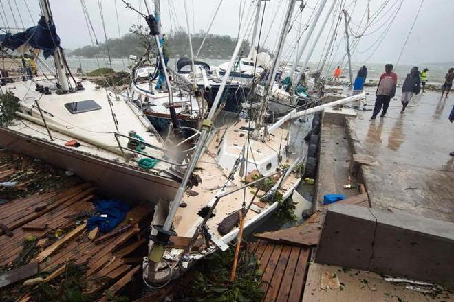 Damage done by Tropical Cyclone Pam © noonsite