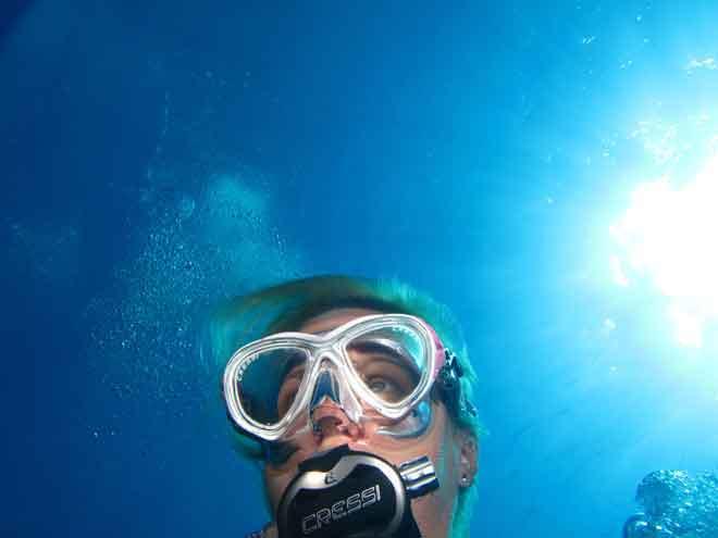 Annika loves her diving © Annika Fredriksson / Ocean Crusaders