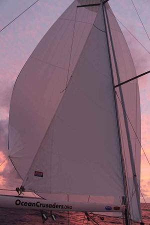 Spinnaker at sunset photo copyright Annika Fredriksson taken at  and featuring the  class
