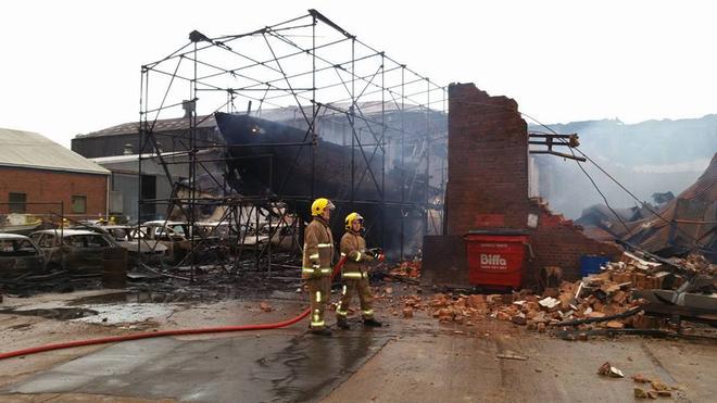 January 26, 2016 - Isle of Wight fire - Images from IoW Radio © SW