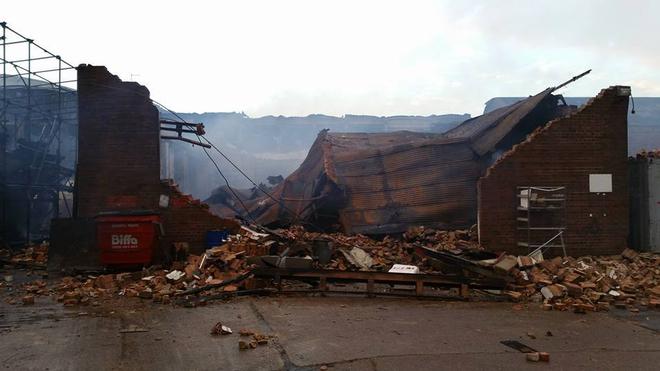 January 26, 2016 - Isle of Wight fire - Images from IoW Radio © SW