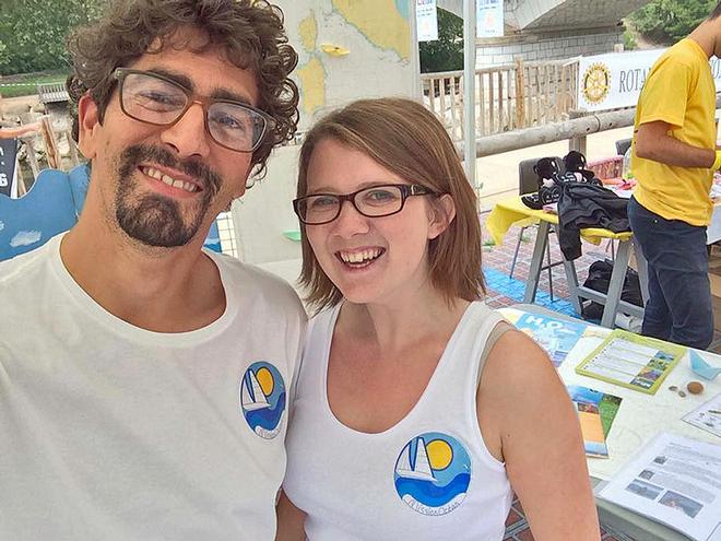 Laura Beard and Henrique Agostinho, from French NGO Mission Ocean  © Mission Océan