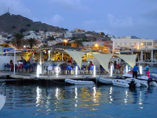 ARC+ crews at the floating bar in Mindelo - Atlantic Rally for Cruisers © World Cruising Club