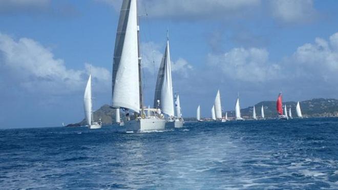 Adventure begins as the new World ARC fleet set sail from Rodney Bay © World Cruising Club