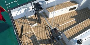 New helm pedestals and instrument boxes with integrated grab rails. photo copyright X-Yachts taken at  and featuring the  class