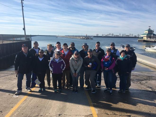 Evinrude employees ready to clean up at the Milwaukee Riverkeeper 22nd Annual Spring River Cleanup © Evinrude