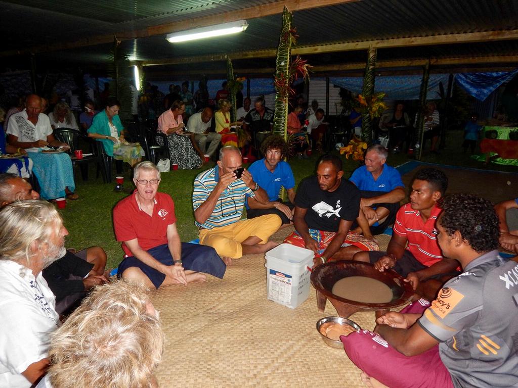 World ARC skippers invited to drink a Kava with chiefs of the village © World Cruising Club