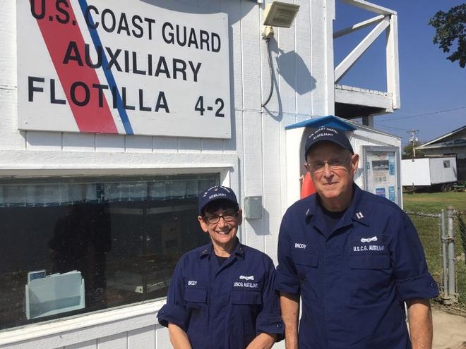 Patti Brody (left) and Robert Brody (right), U.S. Coast Guard Auxiliary © Coast Guard Foundation