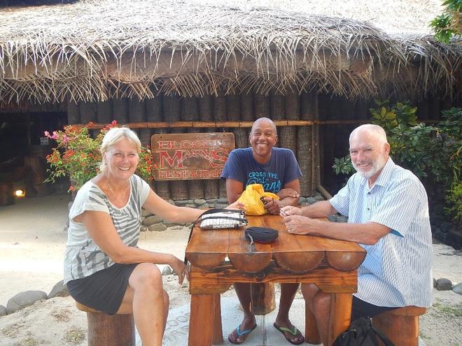Ellen, Martin and Andrew waiting for Happy Hour © Freedom and Adventure