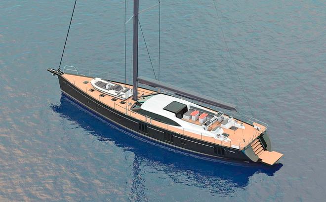 Oyster 895 – Graphite Hull © Oyster Yachts