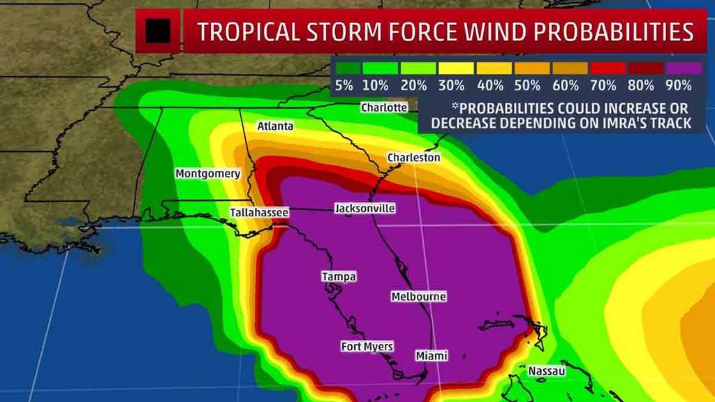 Probability of Tropical Storm Force Winds - Source: National Hurricane Center photo copyright The Weather Channel taken at  and featuring the  class