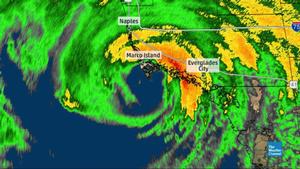 Radar image of Hurricane Irma as it was making its second Florida landfall at Marco Island, Florida, on Sep. 10, 2017. photo copyright The Weather Channel taken at  and featuring the  class