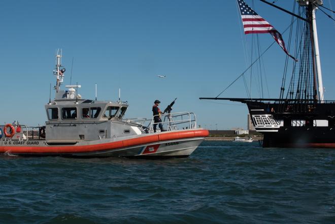 Coast Guard protects ‘Old Ironsides’ during turnaround voyage in Boston Harbor © Petty Officer 3rd Class Andrew Barresi