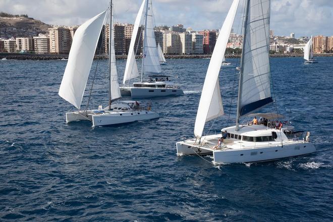 Start of the ARC+ Multihull Division - Atlantic Rally for Cruisers © WCC / Clare Pengelly