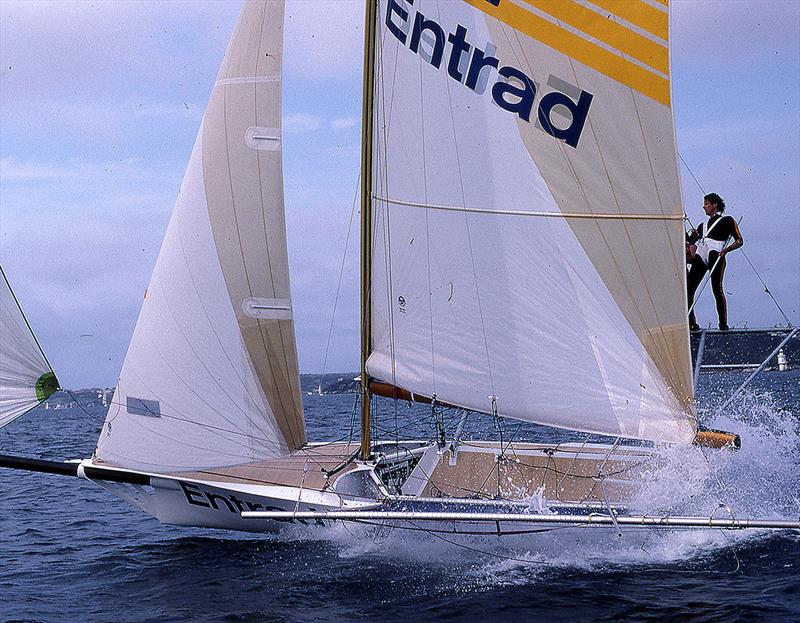 Entrad, 1986 World Champion - JJ Giltinan Championship photo copyright Frank Quealey taken at Australian 18 Footers League and featuring the 18ft Skiff class