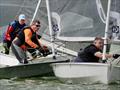Sailors position themselves for a busy mark rounding during the South Staffs Solo Open © Chloe Dawson