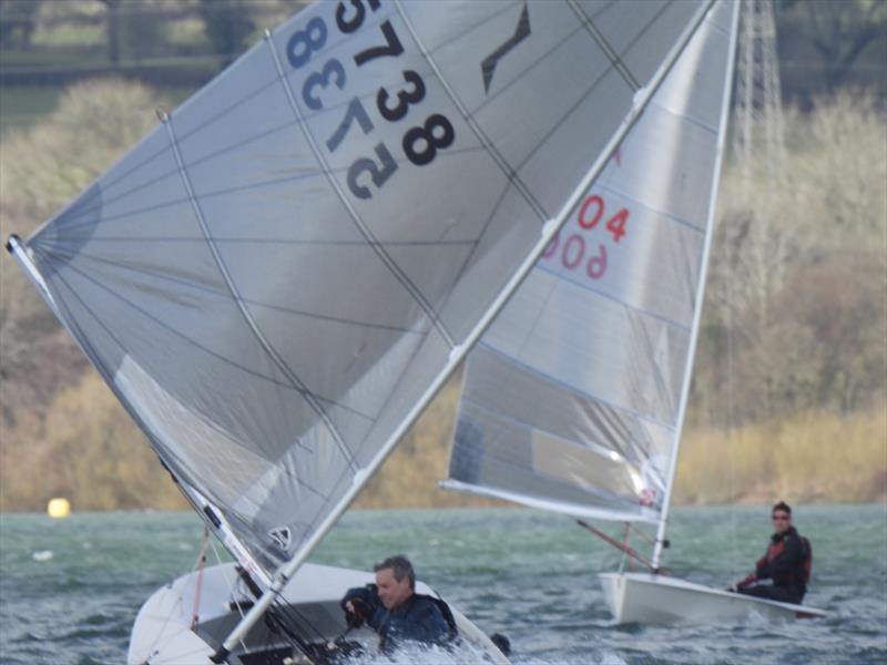 Yes, he did go in... Noble Marine Solo Winter Championship 2022 photo copyright Will Loy taken at Carsington Sailing Club and featuring the Solo class