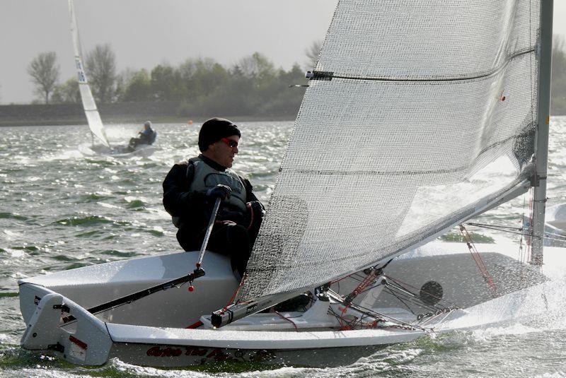 Peter Warne feathering upwind - Gill Solo Inland Championship at Draycote photo copyright William Loy taken at Draycote Water Sailing Club and featuring the Solo class
