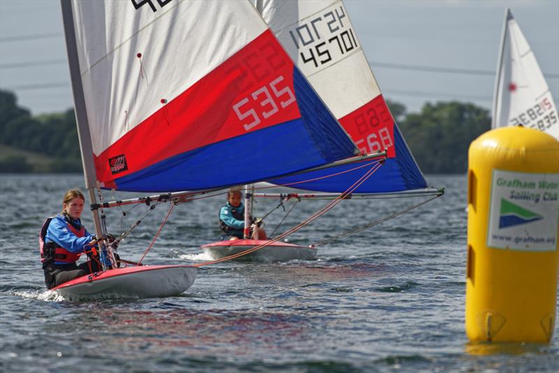 Tyrii Bell from Cam SC was third in the Cambridgeshire Youth League event at Grafham Water photo copyright Paul Sanwell / OPP taken at Grafham Water Sailing Club and featuring the Topper class