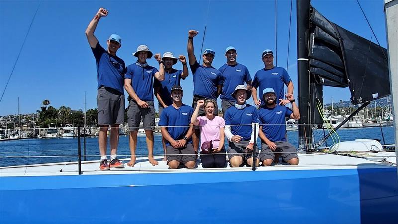 Stu Bannatyne and Warrior Won win Transpac 2021 with first overall and the Merlin Trophy photo copyright Doyle Sails taken at Hawaii Yacht Club and featuring the TP52 class