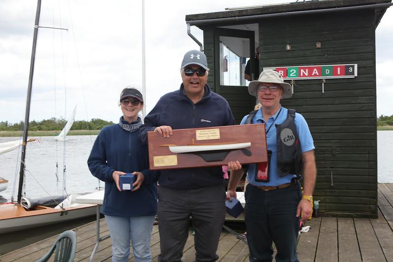 Peter Robbins & Chris Pugh win the Whelpton Trophy at the Yare & Bure One Design open meeting at Norfolk Punt Club photo copyright Robin Myerscough taken at Norfolk Punt Club and featuring the Yare & Bure One Design class