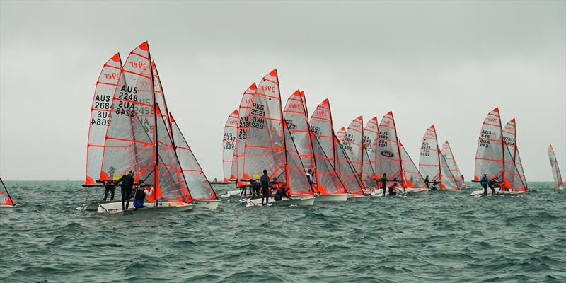 A strong fleet of 29ers participated in the 2020 Australian 29er Nationals at Blairgowrie photo copyright Jordan Roberts taken at Blairgowrie Yacht Squadron and featuring the 29er class