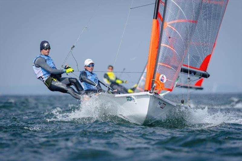 Everything Schultheis in the 29er: Richard Schultheis/Max Körner are in the lead. Antonia Schultheis/Ole Ulrich the second. The native Germans (Berlin) start for Malta and are in first and second place. - photo © Sascha Klahn / Kieler Woche