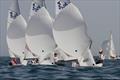 Women's 420 fleet during the ISAF Youth Worlds in Tavira © ISAF