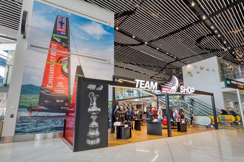Emirates Team New Zealand Shop - Auckland Airport store  photo copyright Emirates Team New Zealand Shop taken at Royal New Zealand Yacht Squadron and featuring the  class