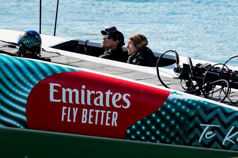 Emirates Team New Zealand - AC40 - Day 73 - March 28, 2024 - Auckland photo copyright Sam Thom/America's Cup taken at Royal New Zealand Yacht Squadron and featuring the AC40 class